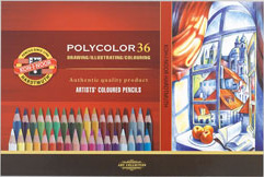 Sada 36 uměleckých pastelek Polycolor Koh-i-noor