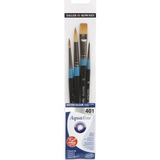 Sada 4 štětců pro akvarel Daler-Rowney Aquafine - 282300401