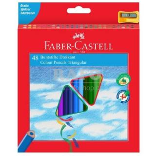 Sada 48 školních pastelek ECO tříhranné - Faber-Castell