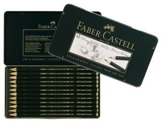 Sada grafitových tužek 12ks 8B - 2H Faber-Castell