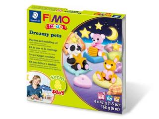 Sada modelovací hmoty FIMO KIDS Dreamy pets 4x 42g - 803428