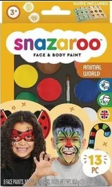 Sada obličejových barev zvířata, Snazaroo 8X2,1g