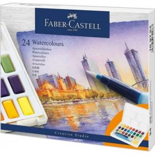 Studijní akvarelové barvy, Faber-Castell, 24ks