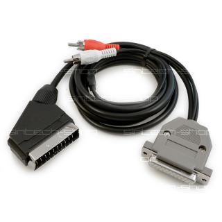 Amiga RGB Scart TV Kabel včetně zvukového výstupu