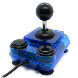 ArcadeR 9 pin Joystick pro ATARI, COMMODORE, SPECTRUM Barva: Průhledná modrá