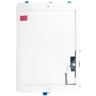 iPad 5 (A1822) čelní sklo + digitizer - bílý SINTECH© Premium, osazený Home button