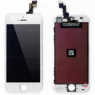 iPhone 5S/SE LCD displej + dotyk - bílý, SINTECH© Premium