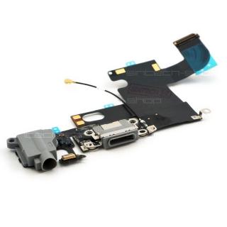 iPhone 6 nabíjecí konektor Lightning se sluchátkovým jackem a mikrofonem, šedý