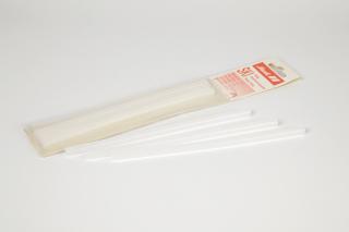 Kofixové svíčky (vysokomolek. termoplast. mat.), transparentní, zapalovací, 8mm Ø, 3 ks