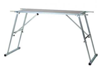 Profi stůl na servis lyží sklapovací (plocha stolu 120x45 cm, pracovní délka130-200 cm, výška 60-95cm, váha cca 22 kg)