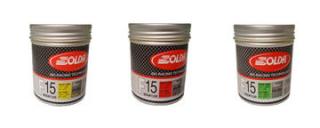 SOLDA F15 paste 180 ml (středně fluorový vosk - pasta) Červený: teplota sněhu -3°/-10°C nebo teplota vzduchu 0°/-13°C