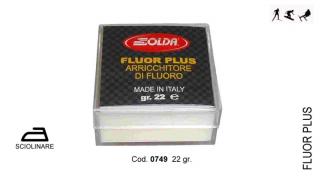 SOLDA FLUOR PLUS  dice  gr 22 (Kostka čistého fluoru, pro fluorové posílení jakéhokoliv vosku. Na sucho nanést na skluznici před zažehlením vosku.
