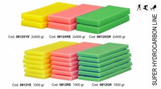 SOLDA LINEA SUPER gr 1000 Žlutý: Teplota sněhu. 0°/-2°C - Teplota vzduchu +5°/+2°C (100% hydrocarbon, kostičky, ideální tréninkový vosk pro nízkou a…