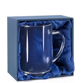 Dárková krabička na půllitr Haworth s modrým saténem  Prodáváme pouze k našim sklenicím