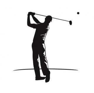 Golfista pískování obrázku Velikost obrázku: Střední do 25 cm²