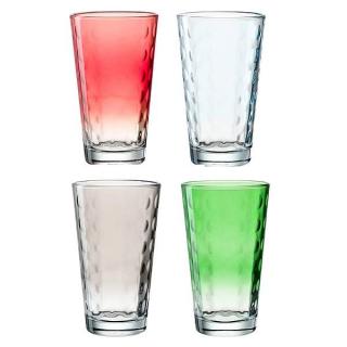 Leonardo sklenice Optic color 540 ml 4 ks