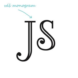 LORD pískování monogramu Výška monogramu: Malý do 2 cm