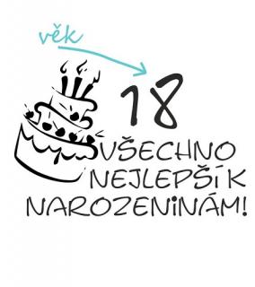 Pískování narozeninového motivu DORT Velikost obrázku: Malý do 12 cm²