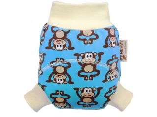 Anavy Natahovací vlňáčky Opičky (Modrá) (bavlna) Velikost: XL