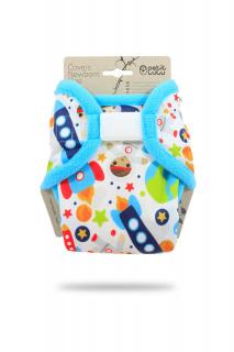 Petit Lulu Svrchní kalhotky na pleny Novorozenecké KOSMONAUTI (tyrkys) (SZ,PUL)