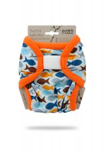 Petit Lulu Svrchní kalhotky na pleny Novorozenecké Rybky (SZ,PUL)
