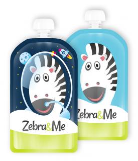 Zebra&Me Kapsička na dětskou stravu 2 ks ASTRONAUT