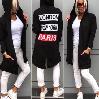Cardigan pléd kabátek PARIS (ITALY)