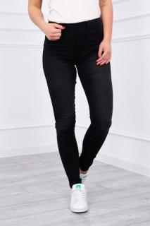 Černé elastické džíny