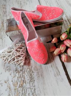 Neonově růžové boty SLIP-ON  (VICES)