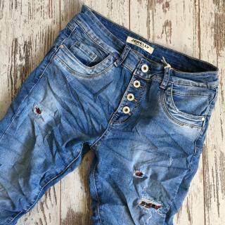 NOVÁ KOLEKCE - baggy jeans se záplatami (JEWELLY)
