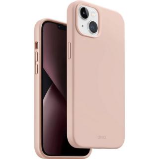 UNIQ Lino MagClick silikonový kryt iPhone 14 růžový