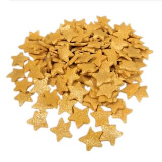 Cukrové zdobení Hvězdičky zlaté 40g