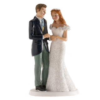 Dekora Dekorace na dort Svatební pár Manželé 16 cm