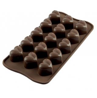 Forma na čokoládu SILIKON  Monamour (Srdíčka)