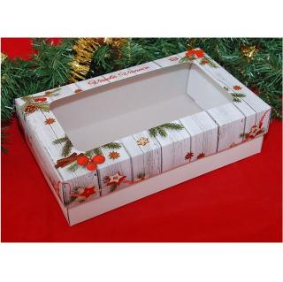 Krabička na 1 kg vánoční cukroví Tradiční 5 ks