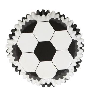 PME Košíčky papírové s fólií Fotbal v.28xpr.50mm; 30 ks