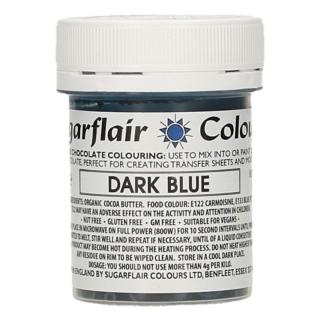 Sugarflair Barva na čokoládu Dark Blue Tmavě modrá 35g