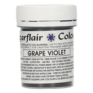 Sugarflair Barva na čokoládu Grape violet Fialová 35g
