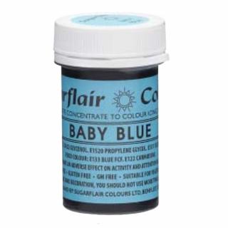 Sugarflair Gelová barva Dětská modrá (Baby blue) 25g