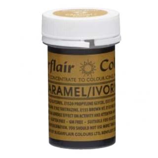 Sugarflair Gelová barva Karamelová (Caramel/Ivory) 25g