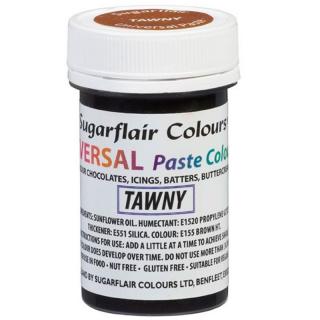 Sugarflair Gelová barva Universal Tawny Hnědá 22g