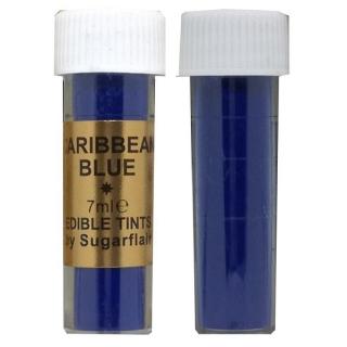 Sugarflair Jedlá prachová barva, 7 ml, Caribbean Blue (Karibská modrá)