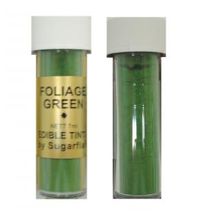 Sugarflair Jedlá prachová barva Foliage green (listově zelená), 7ml