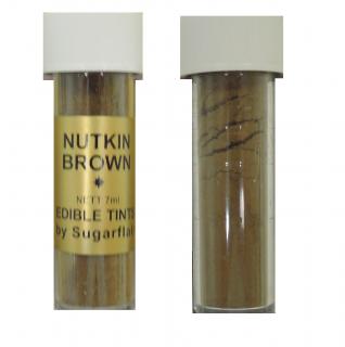 Sugarflair Jedlá prachová barva Nutkin Brown (oříškově hnědá), 7ml