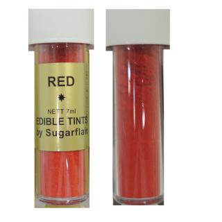 Sugarflair Jedlá prachová barva Red (červená), 7ml