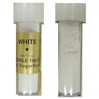 Sugarflair Jedlá prachová barva White (bílá), TF, 7 ml