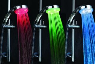 LED sprchová hlavice měnící barvy do sprchy