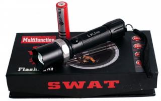 Multifunkční policejní baterka SWAT - dosvit až 200 metrů!