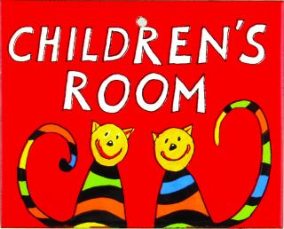 Smaltovaná cedulka na dveře Dětský pokoj- CHILDREN'S ROOM
