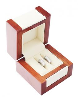 Dřevěná dárková krabička na snubní prsteny DN-2/NA/A20